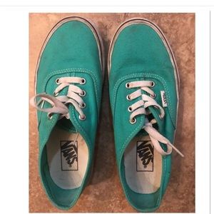EUC-Men or women’s Green Vans Sneakers